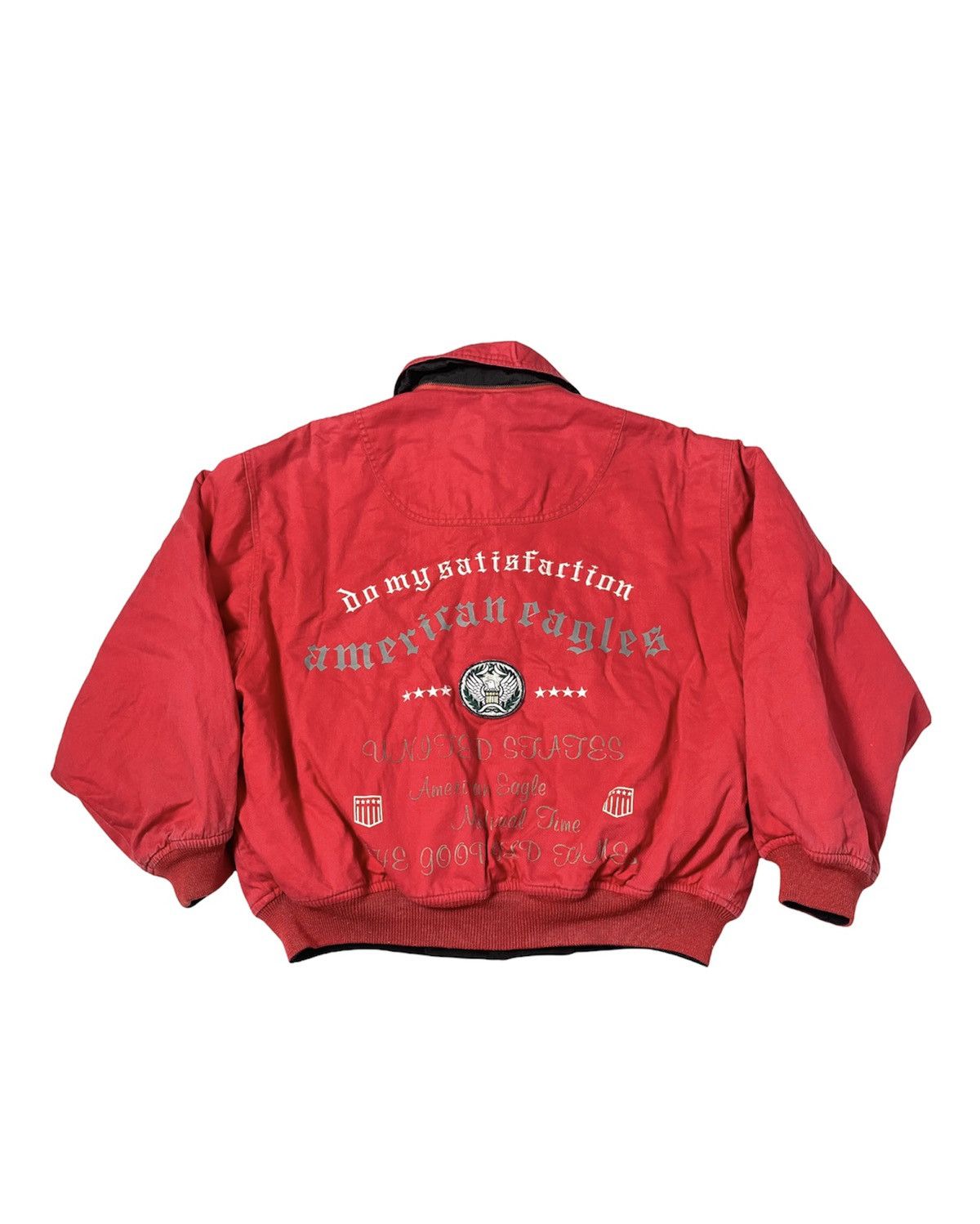 Japanese Brand × Vintage Vintage Reversible Bomber Jacket American Eagles Size US M / EU 48-50 / 2 - 1 Thumbnail