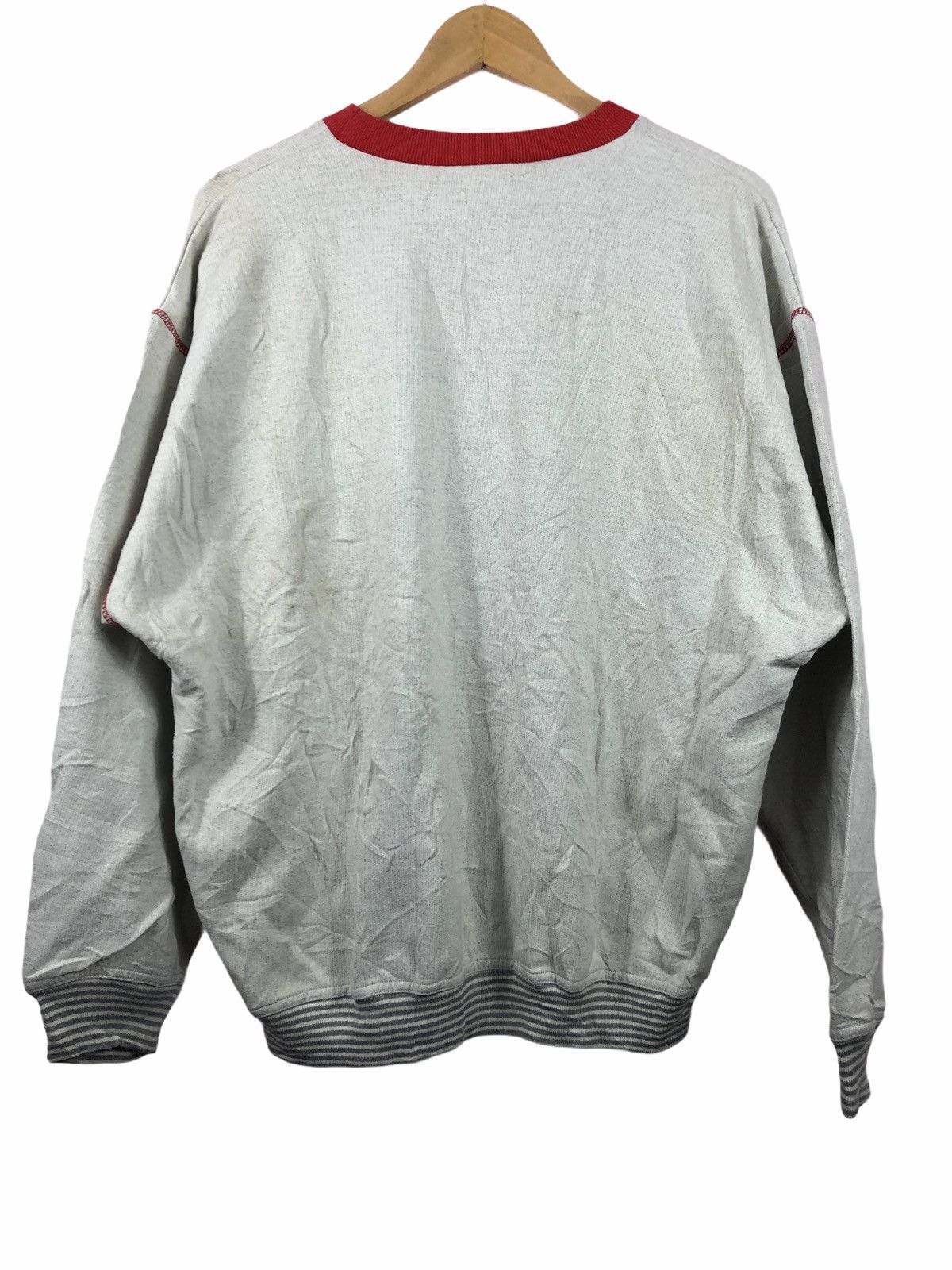 Adidas VINTAGE ADIDAS NATURAL GRAY HIP HOP SWEATSHIRTS Size US L / EU 52-54 / 3 - 2 Thumbnail