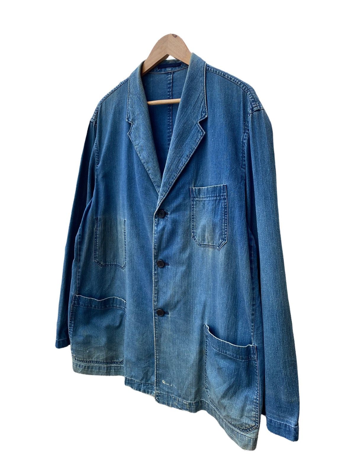 Y's for Men 🔥Vintage Y’s For Men distress denim jacket Size US M / EU 48-50 / 2 - 4 Thumbnail
