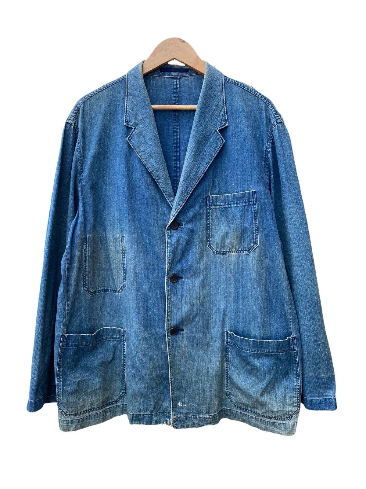 Y's for Men 🔥Vintage Y’s For Men distress denim jacket Size US M / EU 48-50 / 2 - 3 Thumbnail