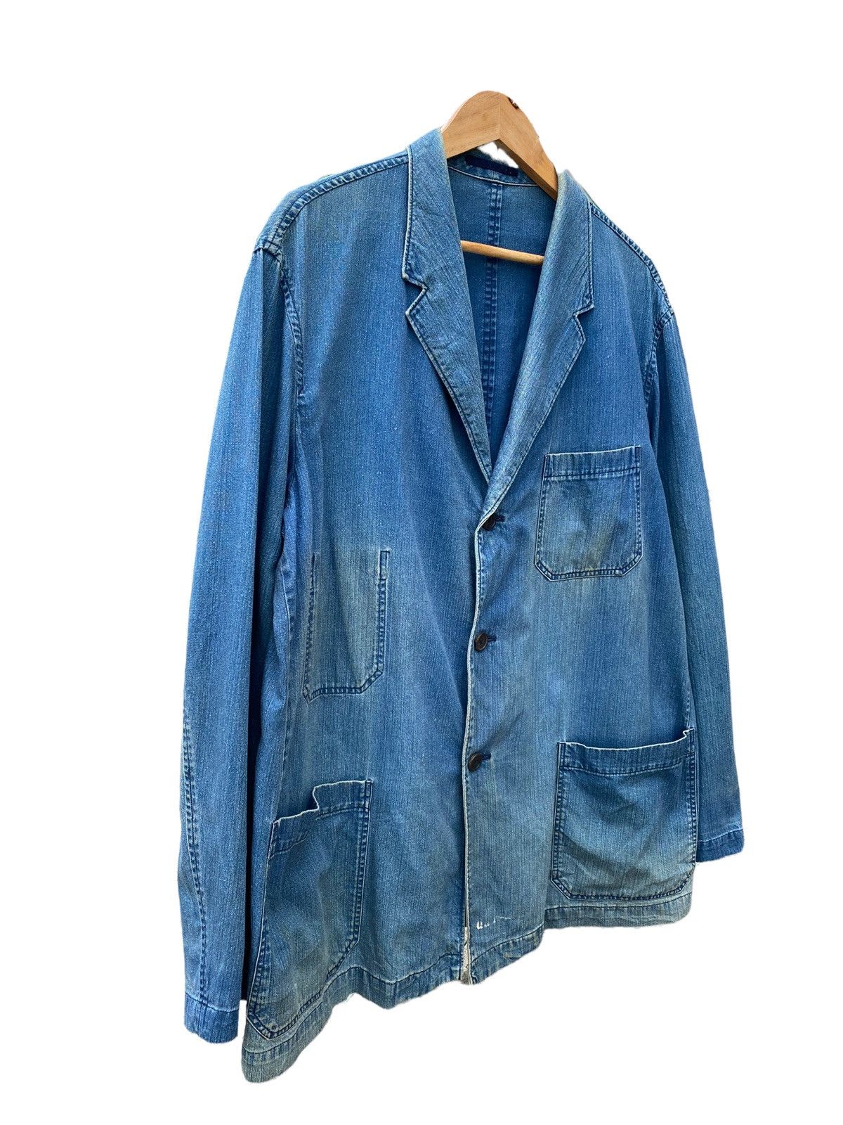 Y's for Men 🔥Vintage Y’s For Men distress denim jacket Size US M / EU 48-50 / 2 - 5 Thumbnail