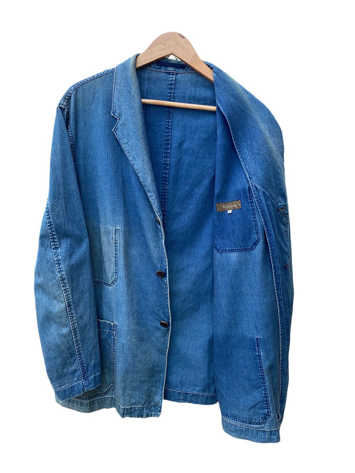 🔥Vintage Y’s For Men distress denim jacket