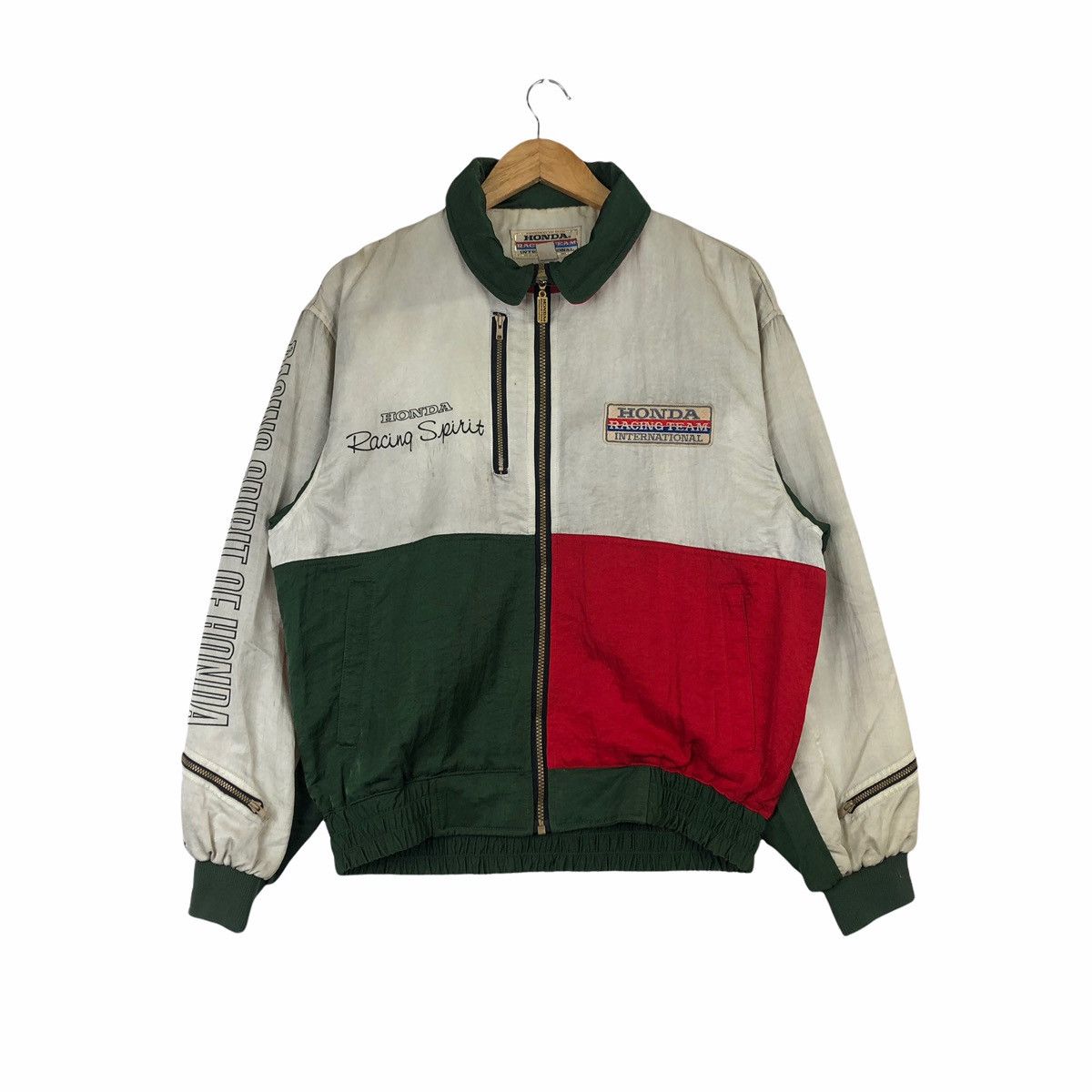 Honda VINTAGE HONDA INTERNATIONAL RACING RACER TRACK JACKET Size US L / EU 52-54 / 3 - 2 Thumbnail