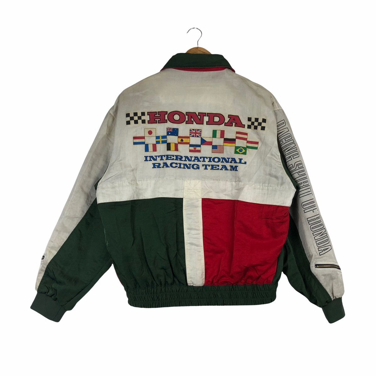 VINTAGE HONDA INTERNATIONAL RACING RACER TRACK JACKET