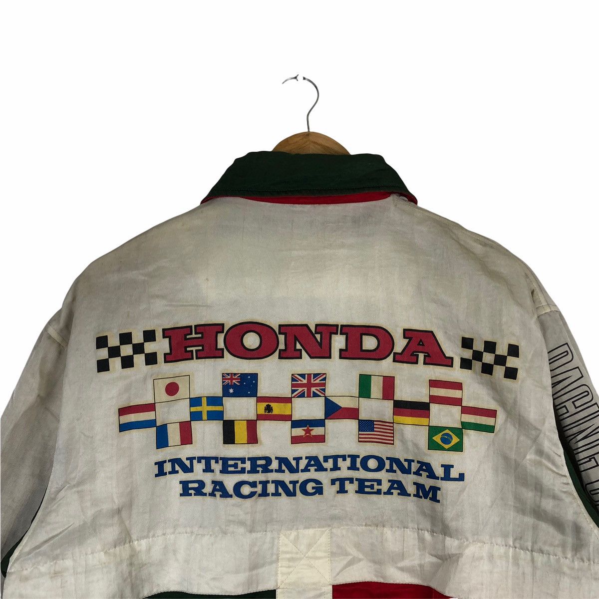 Honda VINTAGE HONDA INTERNATIONAL RACING RACER TRACK JACKET Size US L / EU 52-54 / 3 - 3 Thumbnail