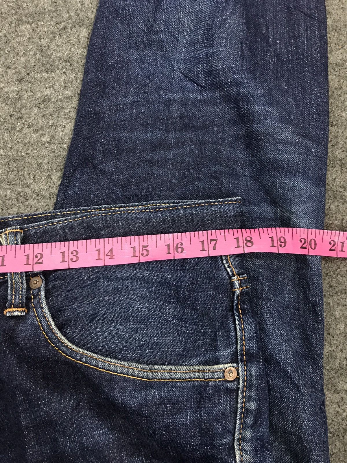 Edwin Edwin Lot 503 Straight Vintage 90s Jeans Distressed Denim Size US 33 - 9 Thumbnail