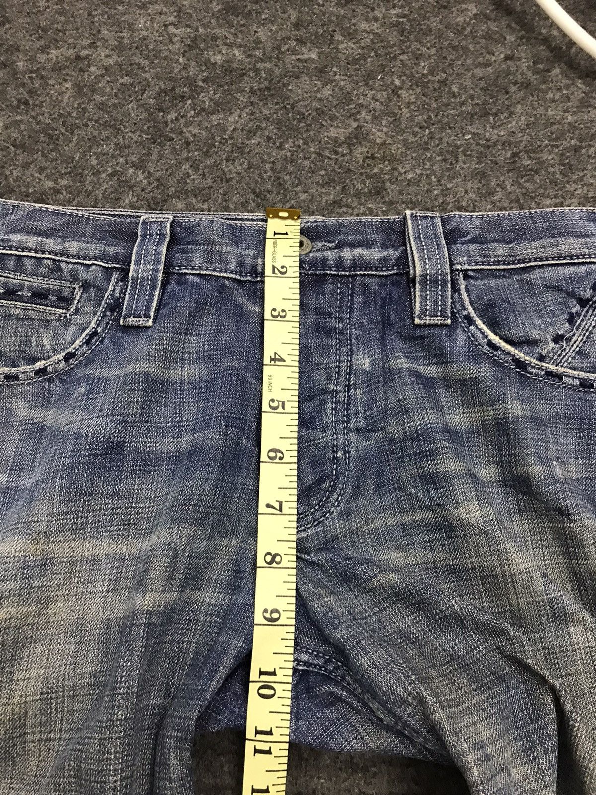 Antik Denim Flared Embroidery Art Ethic Handcrafted Denim Jeans Size US 31 - 11 Thumbnail