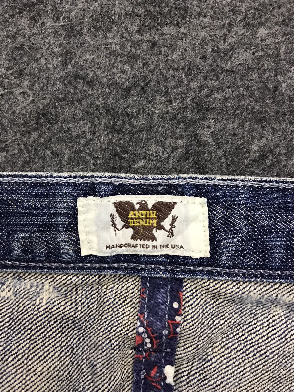 Antik Denim Flared Embroidery Art Ethic Handcrafted Denim Jeans Size US 31 - 5 Thumbnail