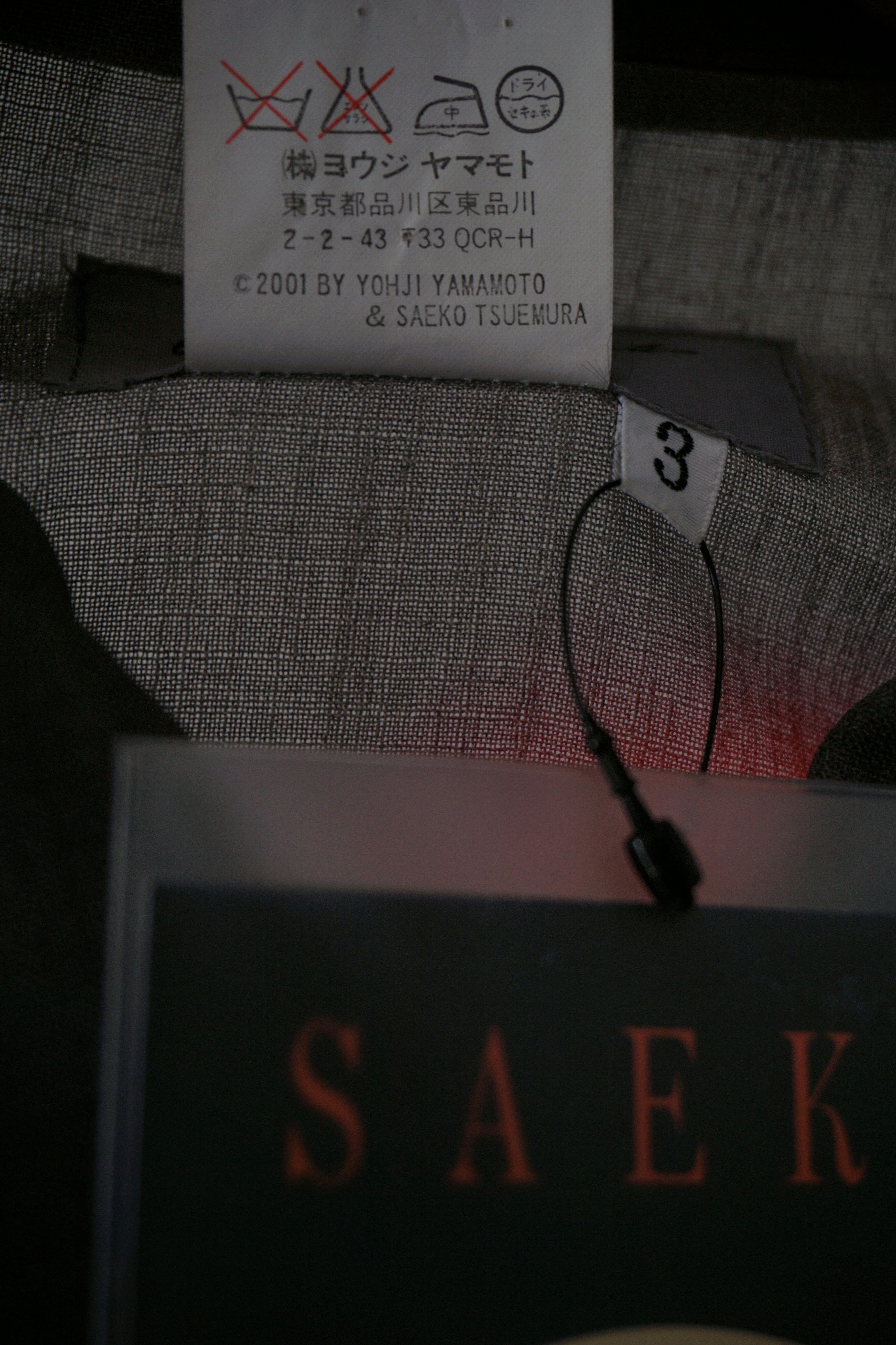 Yohji Yamamoto 2002 Yohji Yamamoto Saeko Tsuemura pinup jacket SS 2002 Size US L / EU 52-54 / 3 - 12 Thumbnail