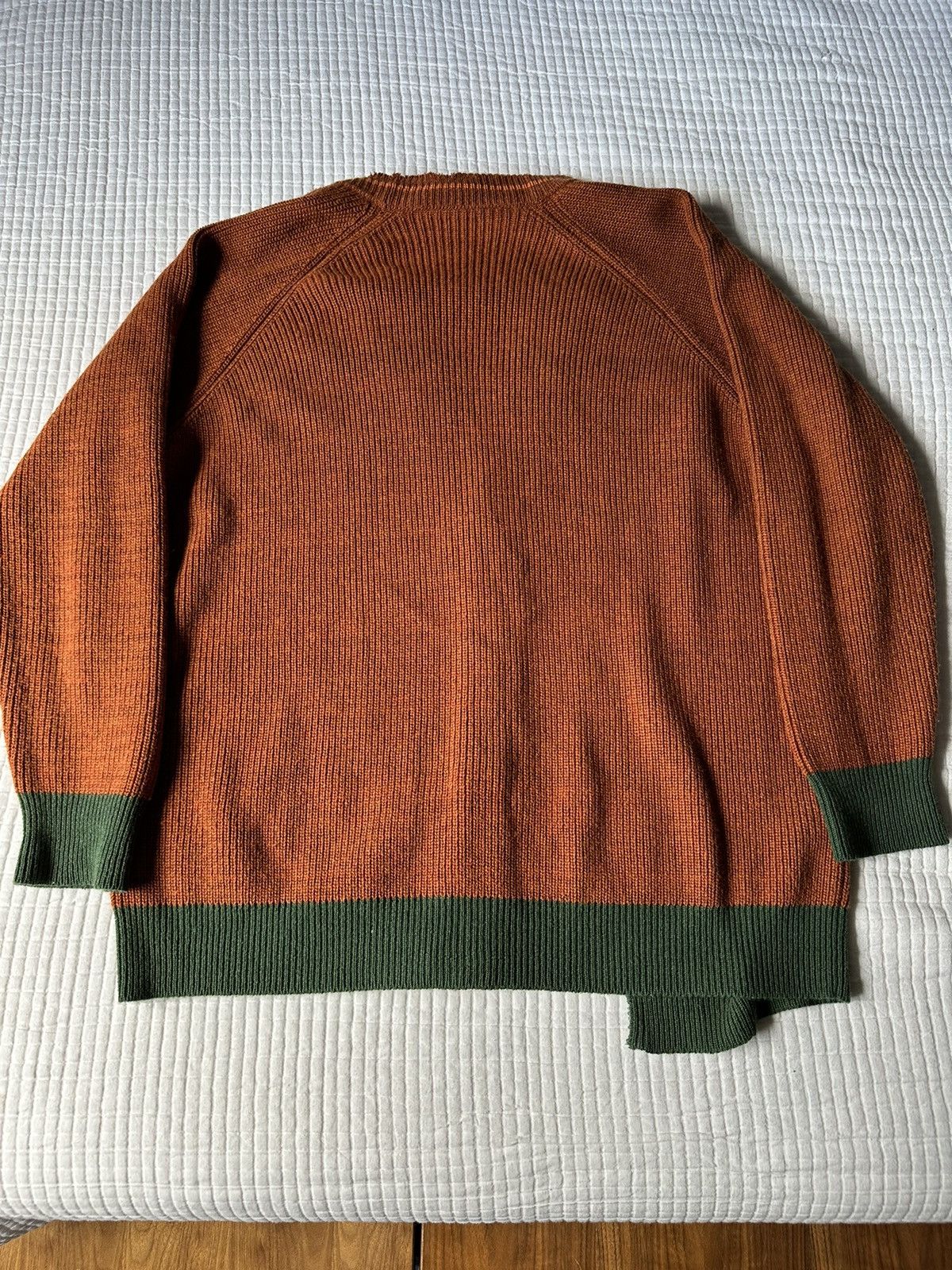Marni Orange Broken Ribbed Cardigan Size S / US 4 / IT 40 - 2 Thumbnail