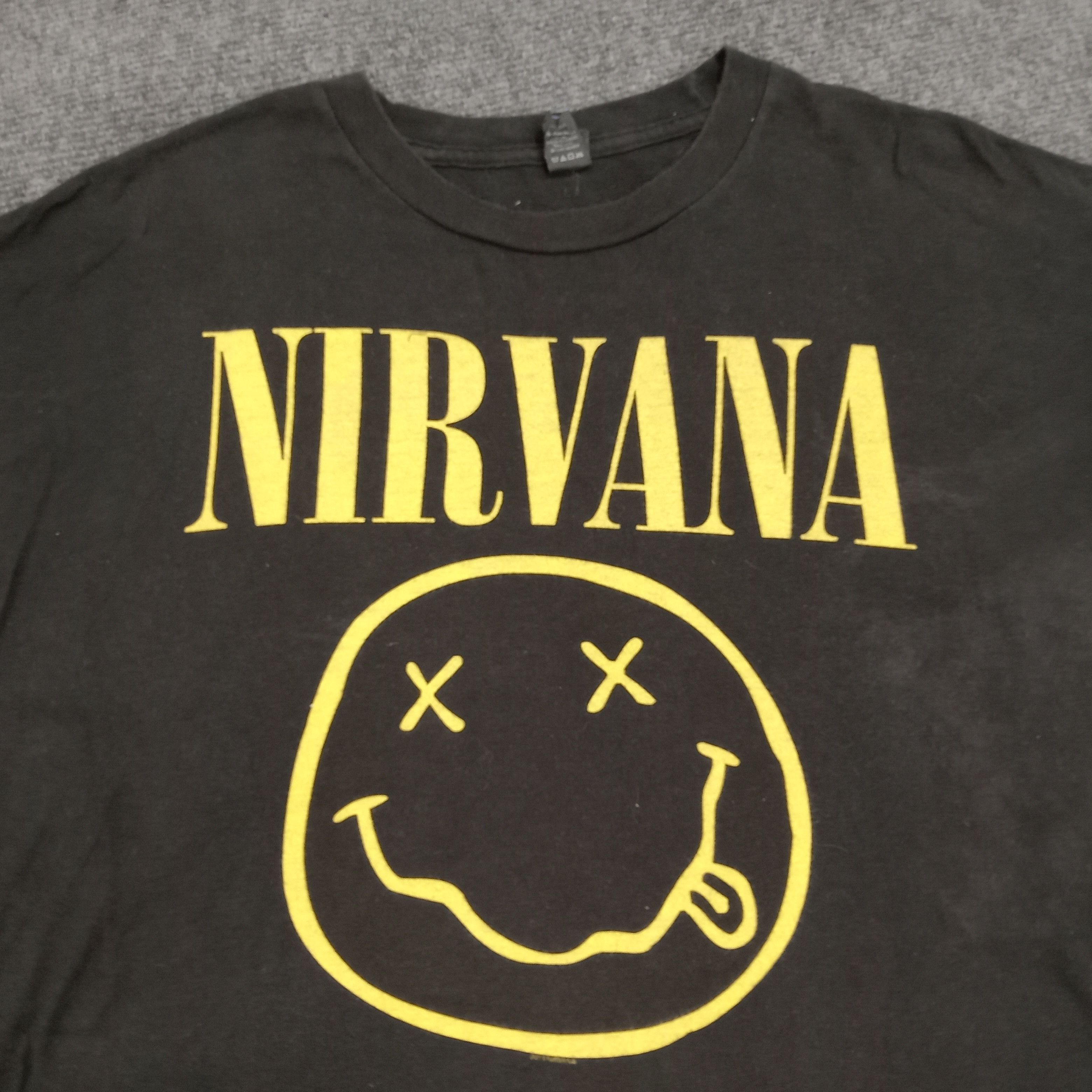 Nirvana × Vintage NIRVANA American Rock Band Tour T-Shirt Size US XL / EU 56 / 4 - 3 Thumbnail