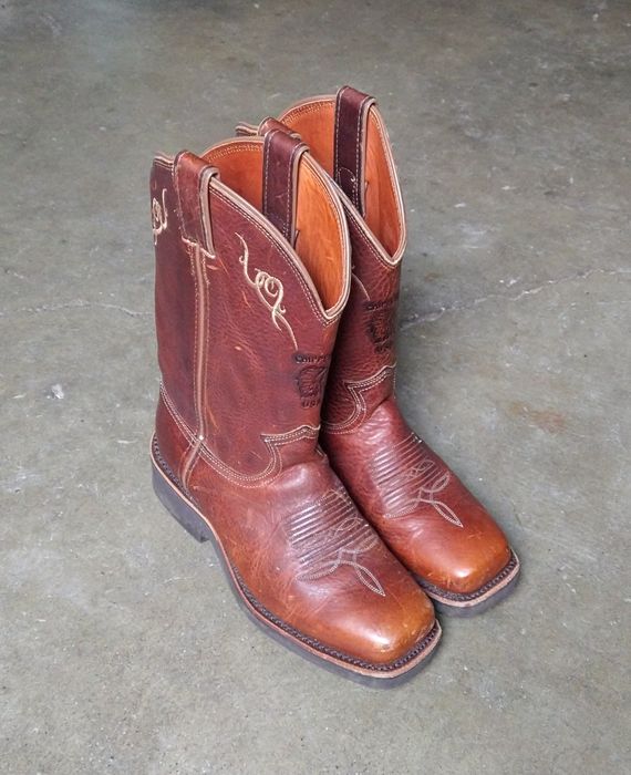 Chippewa Chippewa Cowboy Boots Size 7.5 Brown Leather Western