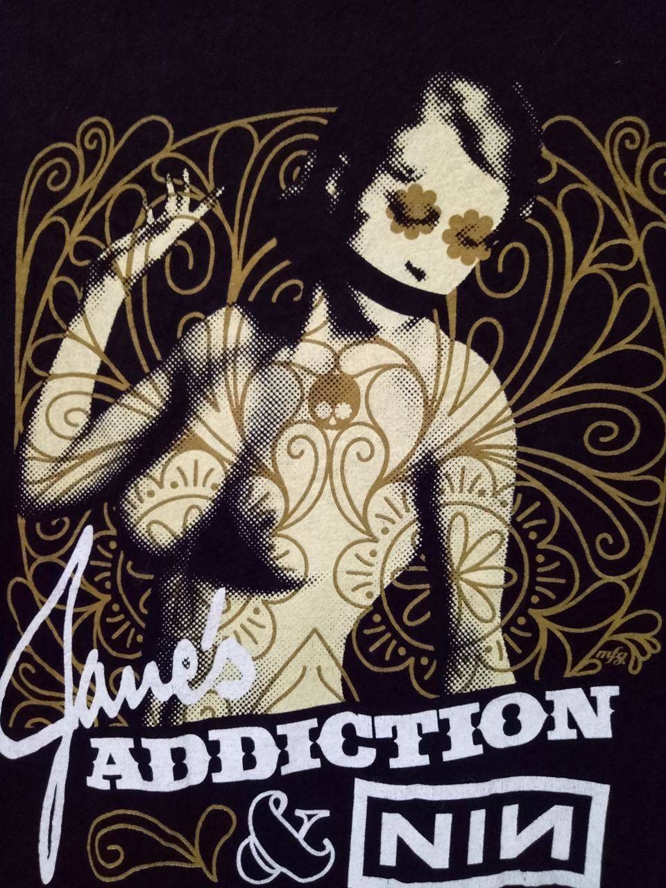 Band Tees NIN Nine Inch Nails Jane's Addiction gothic rock band tee Size US M / EU 48-50 / 2 - 3 Thumbnail