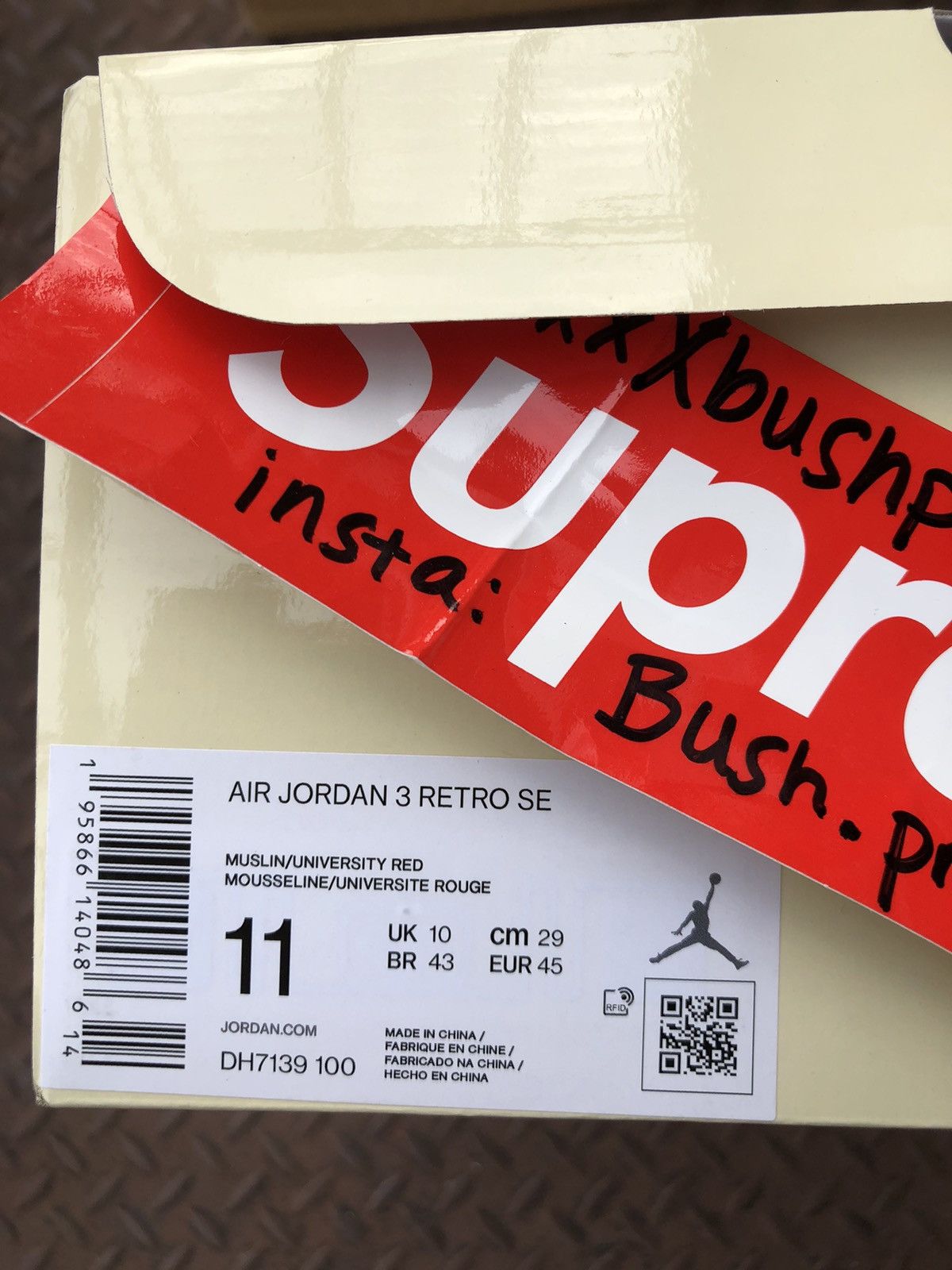 Jordan Brand Jordan 3 Retro Muslin Size 11 Size US 11 / EU 44 - 7 Thumbnail
