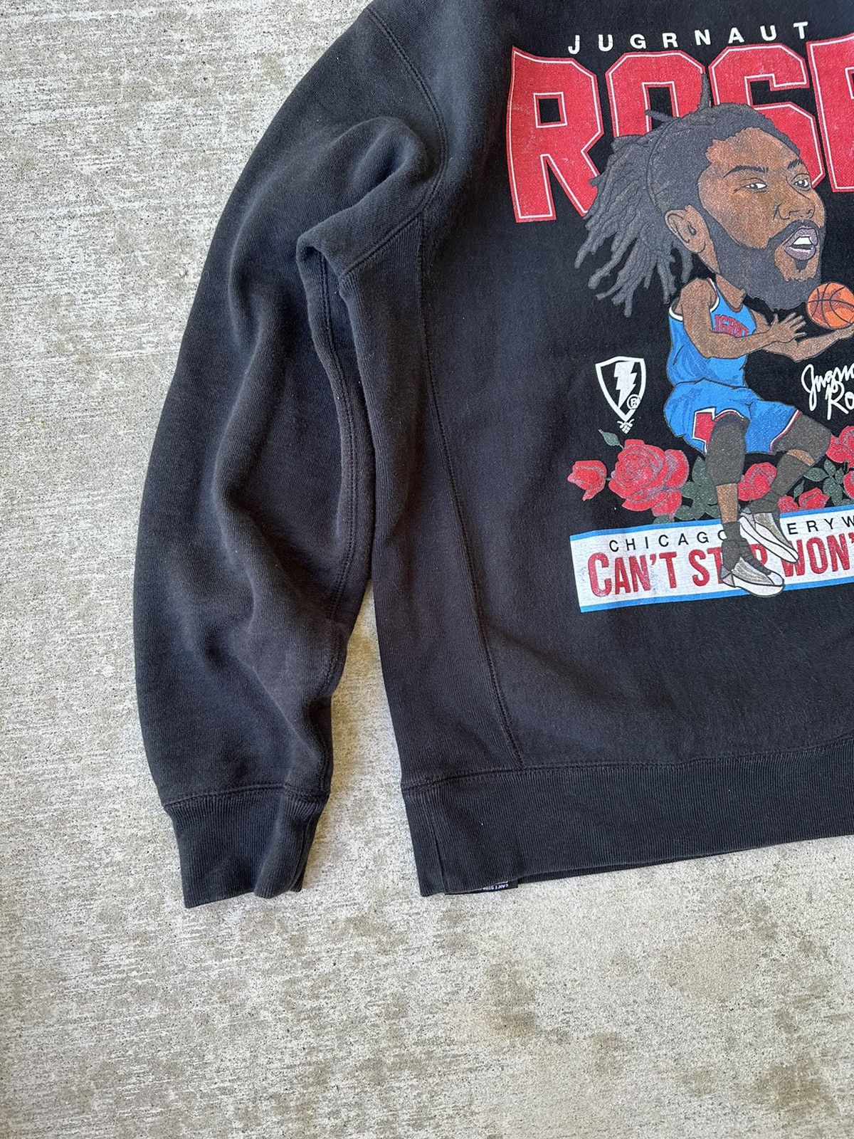 NBA D Rose Chicago Bulls Graphic Crewneck Sweatshirt Size US M / EU 48-50 / 2 - 3 Thumbnail