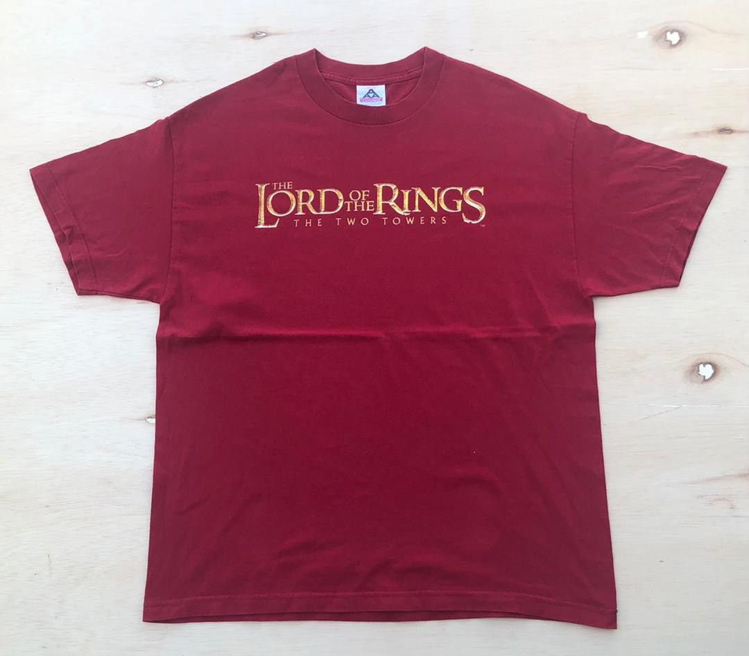 Image of Tee Lord Of The Rings Movie Promo ( A 14 ) in Red, Men's (Size XL)