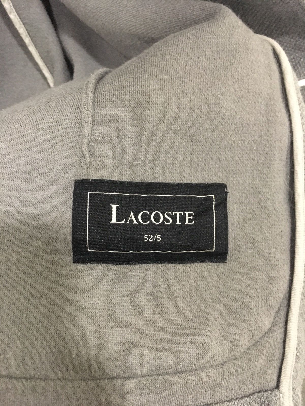 Lacoste cotton grey coat Size US L / EU 52-54 / 3 - 4 Thumbnail