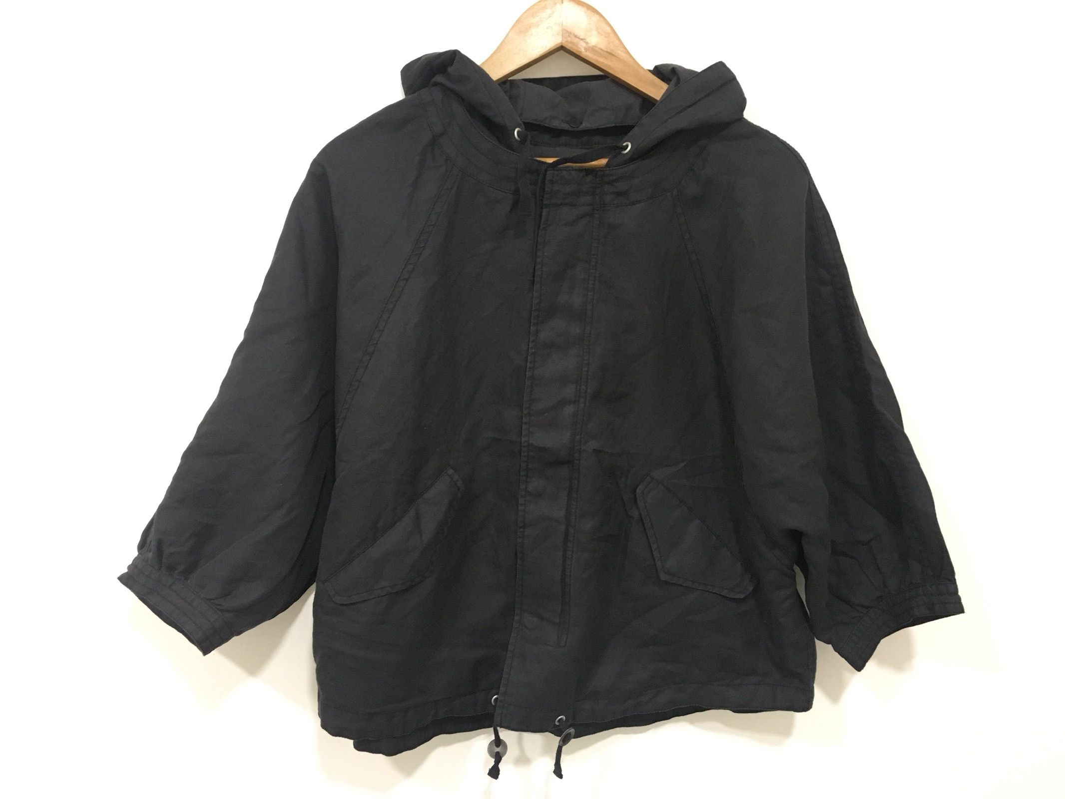 linen hoodie jacket
