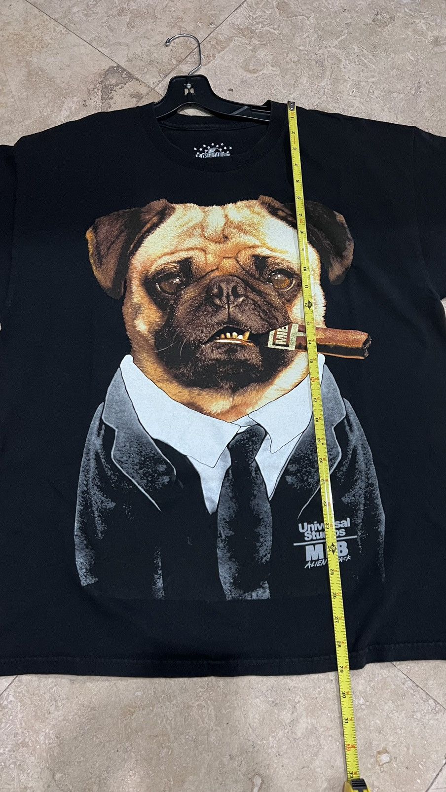 Universal Studios × Vintage Frank The Pug Men In Black Alien Attack Movie Tee Size XL Size US XL / EU 56 / 4 - 5 Thumbnail