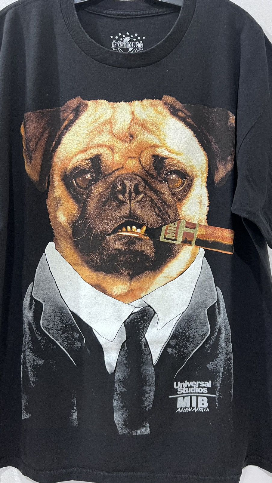 Universal Studios × Vintage Frank The Pug Men In Black Alien Attack Movie Tee Size XL Size US XL / EU 56 / 4 - 2 Thumbnail