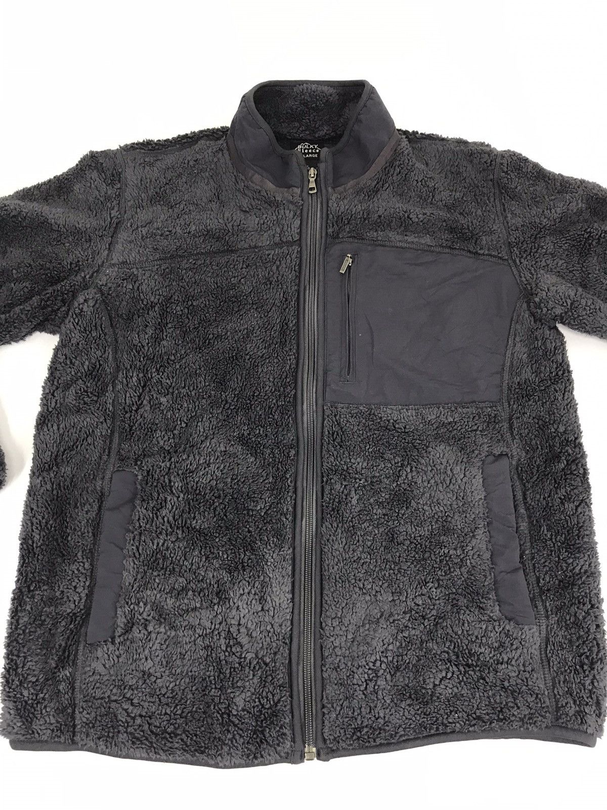 Japanese Brand Uniqlo Bulky Wool Fleece Sweatshirt Hoodies Jacket Winter Size US L / EU 52-54 / 3 - 3 Thumbnail
