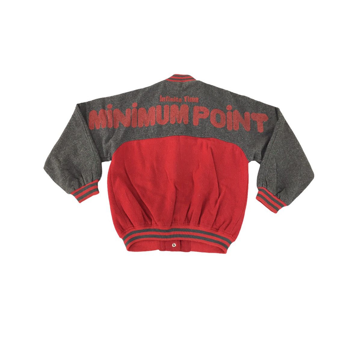 image of Varsity Jacket Mitil 1971 Club Infinite Time Minimum in Gray/Red, Men's (Size Medium)