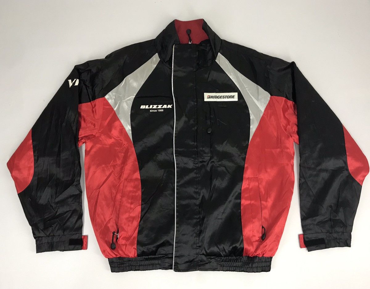 Japanese Brand Vintage Blizzak VRX Bridgestone Sweatshirt Nylon Jacket Size US L / EU 52-54 / 3 - 1 Thumbnail