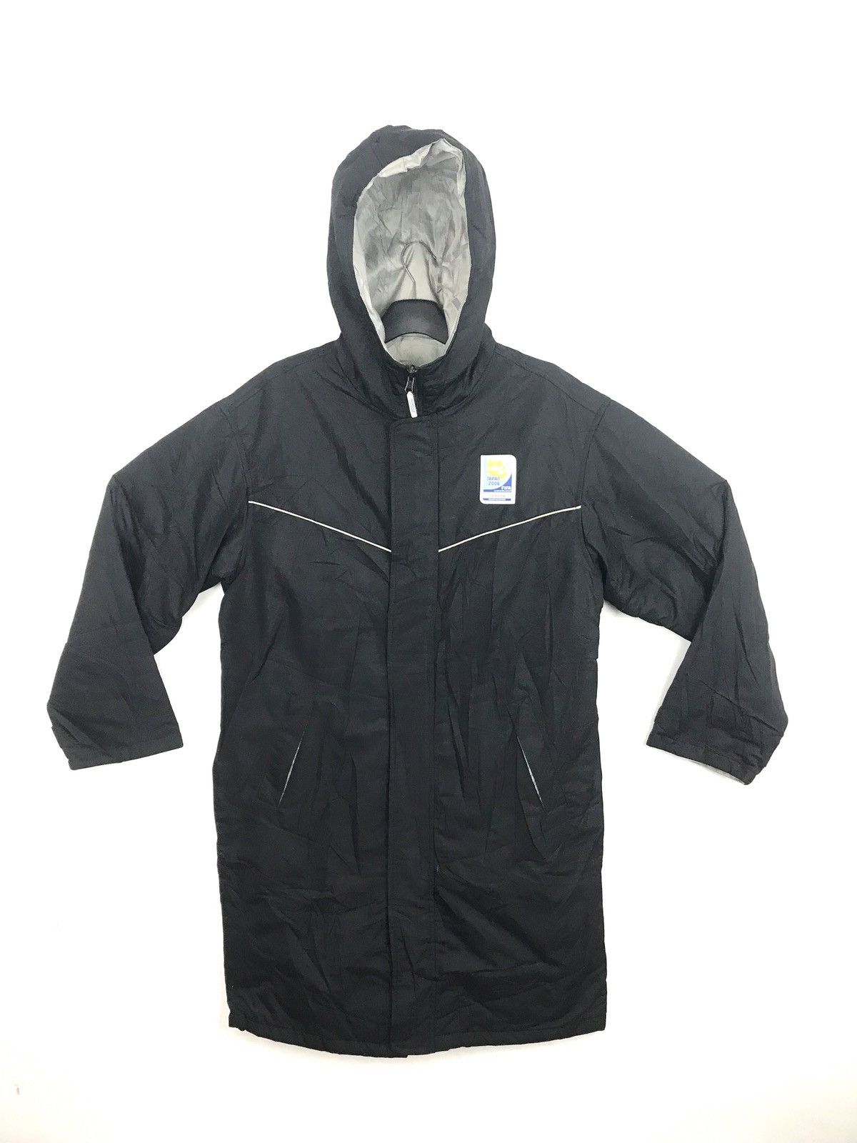 image of Athletic x Fifa World Cup Parka Coach Hoodie Raincoat Jacket Zipper in Black, Men's (Size Large)