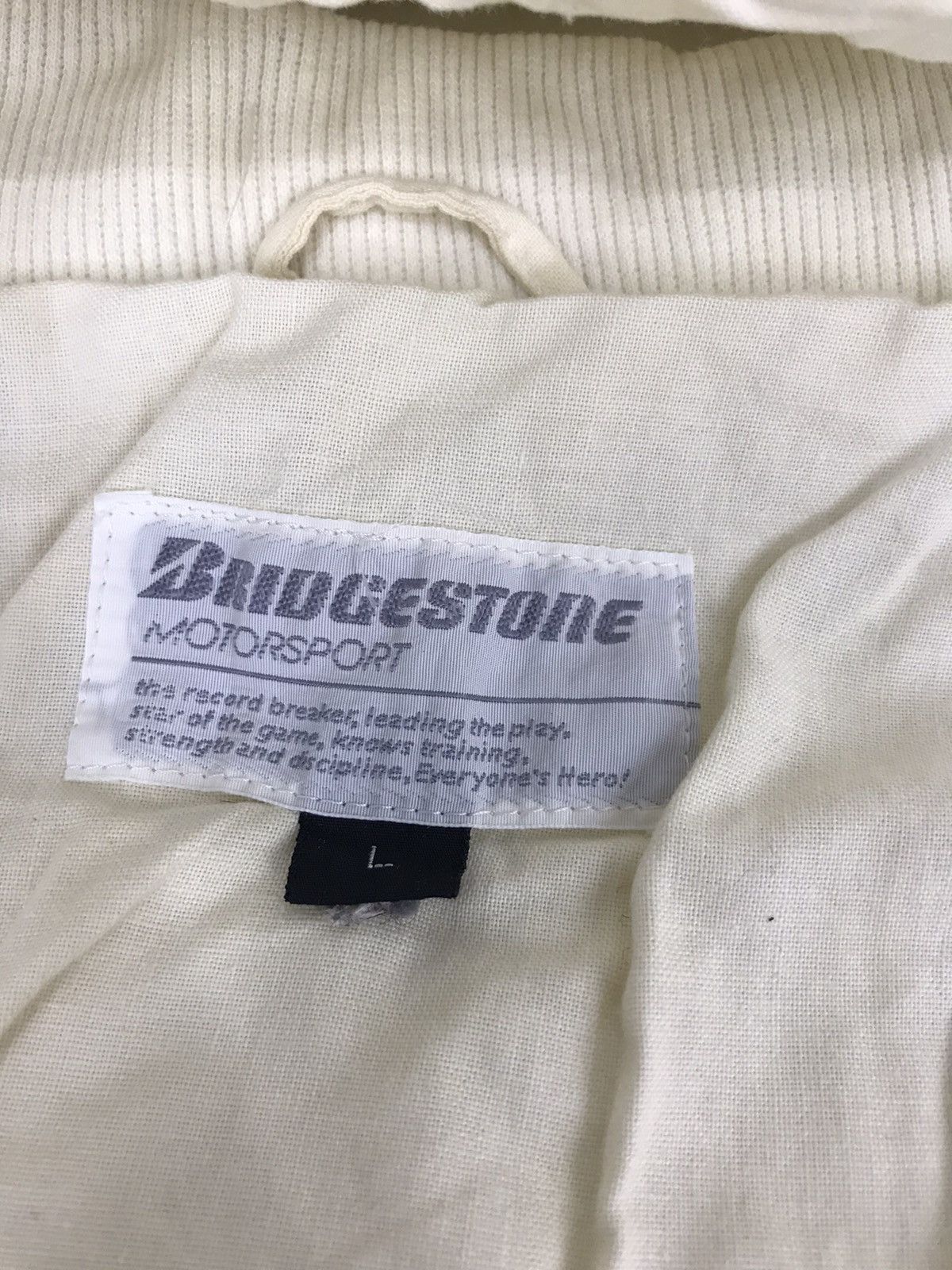 Vintage Vintage Bridgestone Motorsport Sweatshirt Simple Jacket Size US L / EU 52-54 / 3 - 6 Thumbnail