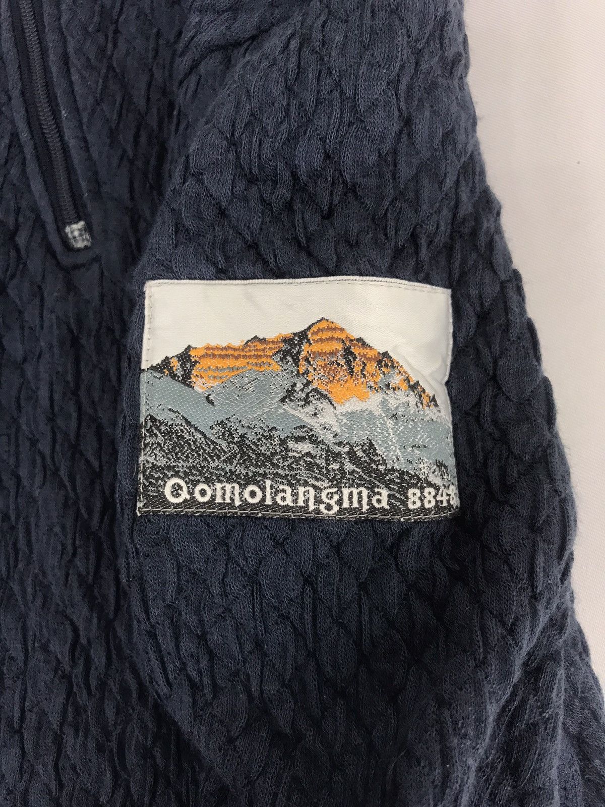 Japanese Brand Stretchable Comolangma 8848 Fleece Quilted Knit Sweatshirt Size S / US 4 / IT 40 - 3 Thumbnail