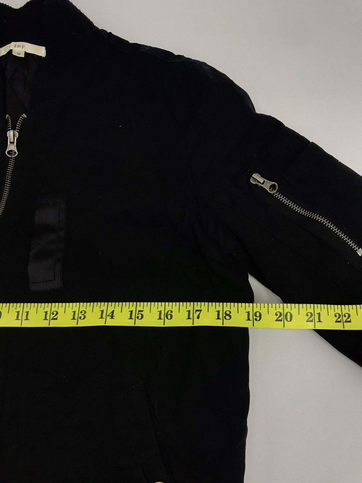 Japanese Brand Imp Bomber Black Jacket Nice Fashion Military Style Size US S / EU 44-46 / 1 - 5 Thumbnail