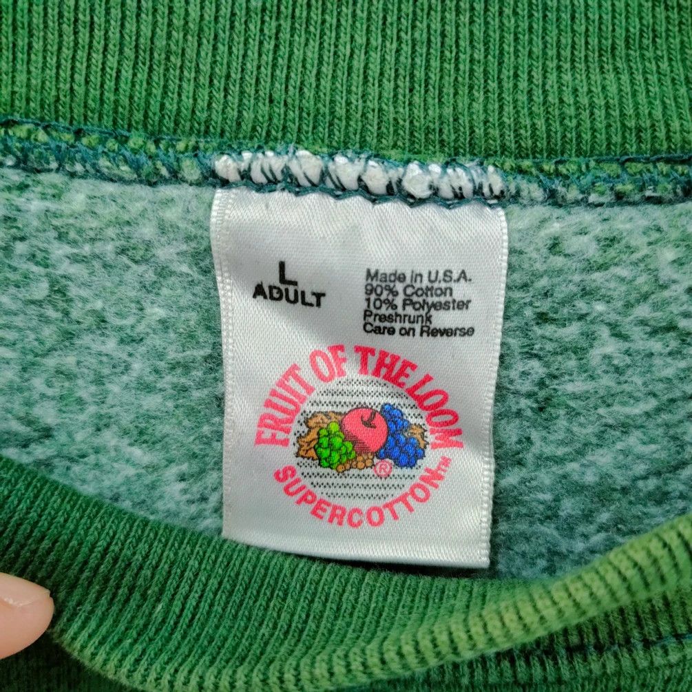 Fruit Of The Loom × Vintage VINTAGE FADED GREEN DALLAS SWEATSHIRT NFL Size US L / EU 52-54 / 3 - 8 Thumbnail