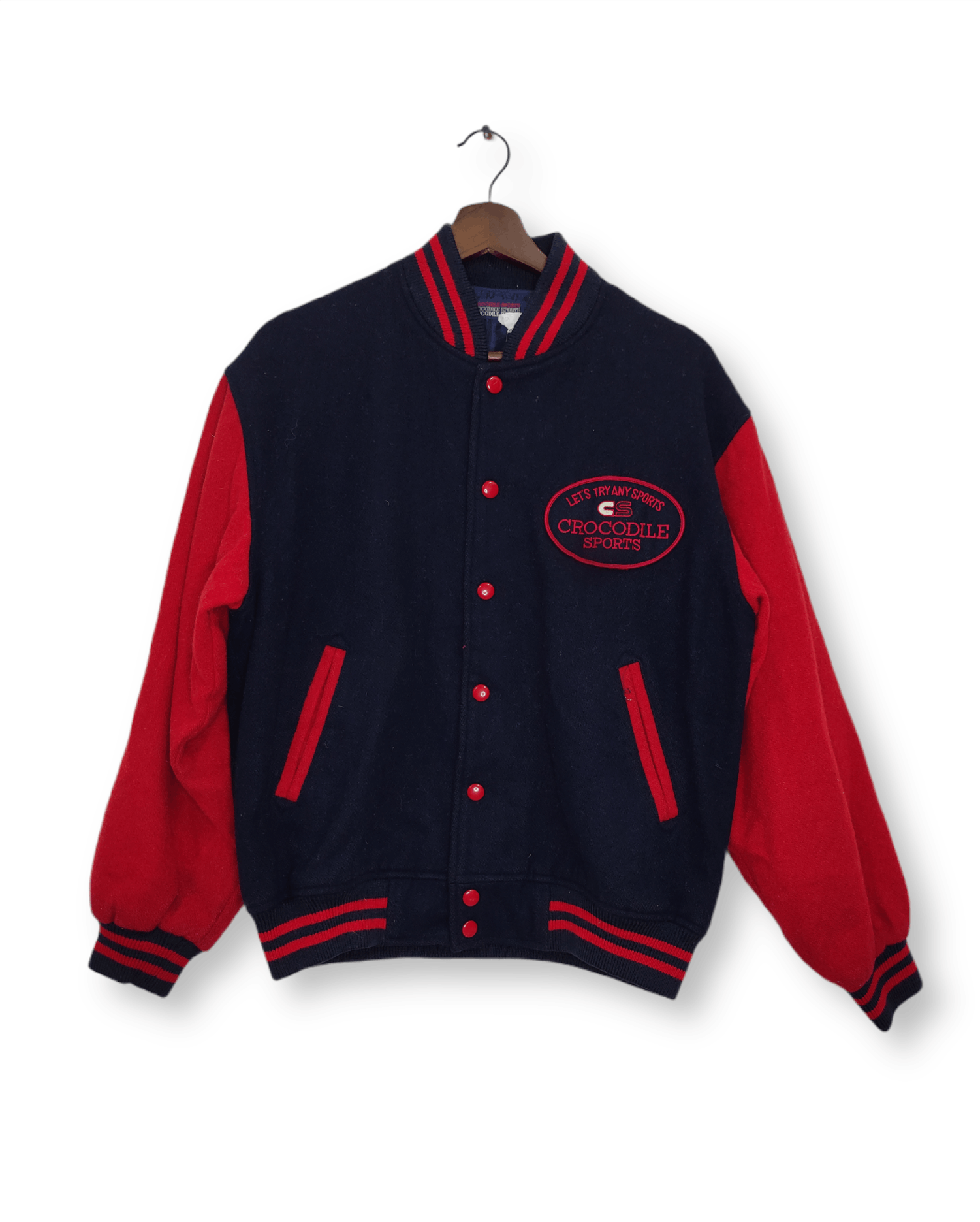 Japanese Brand Vintage Crocodile Sports Varsity Jacket Size US M / EU 48-50 / 2 - 1 Thumbnail