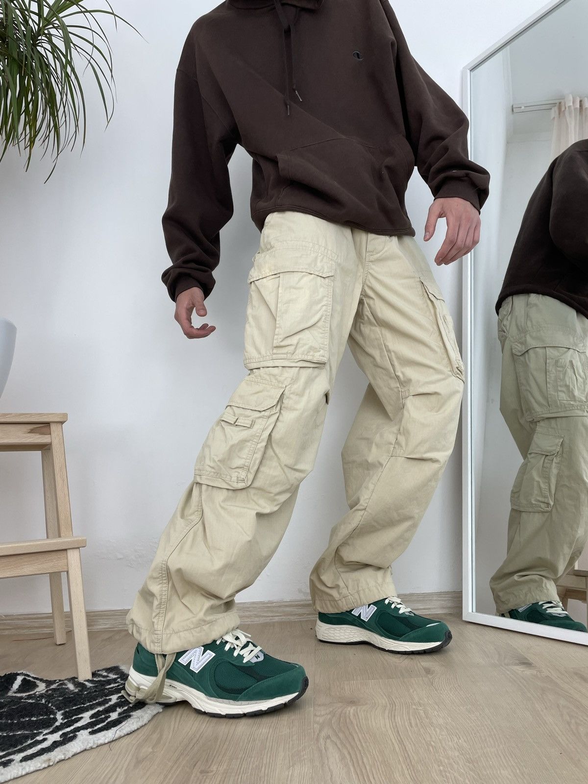 Japanese Brand Vintage Japanese Brand cargo pants multi pocket buggy fit Size US 34 / EU 50 - 1 Thumbnail