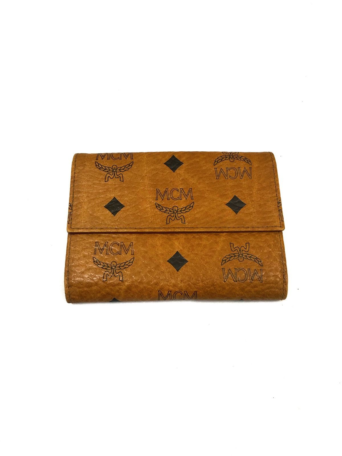 OG MCM 🇩🇪 Cognac Visetos Medium-Long Bifold Wallet