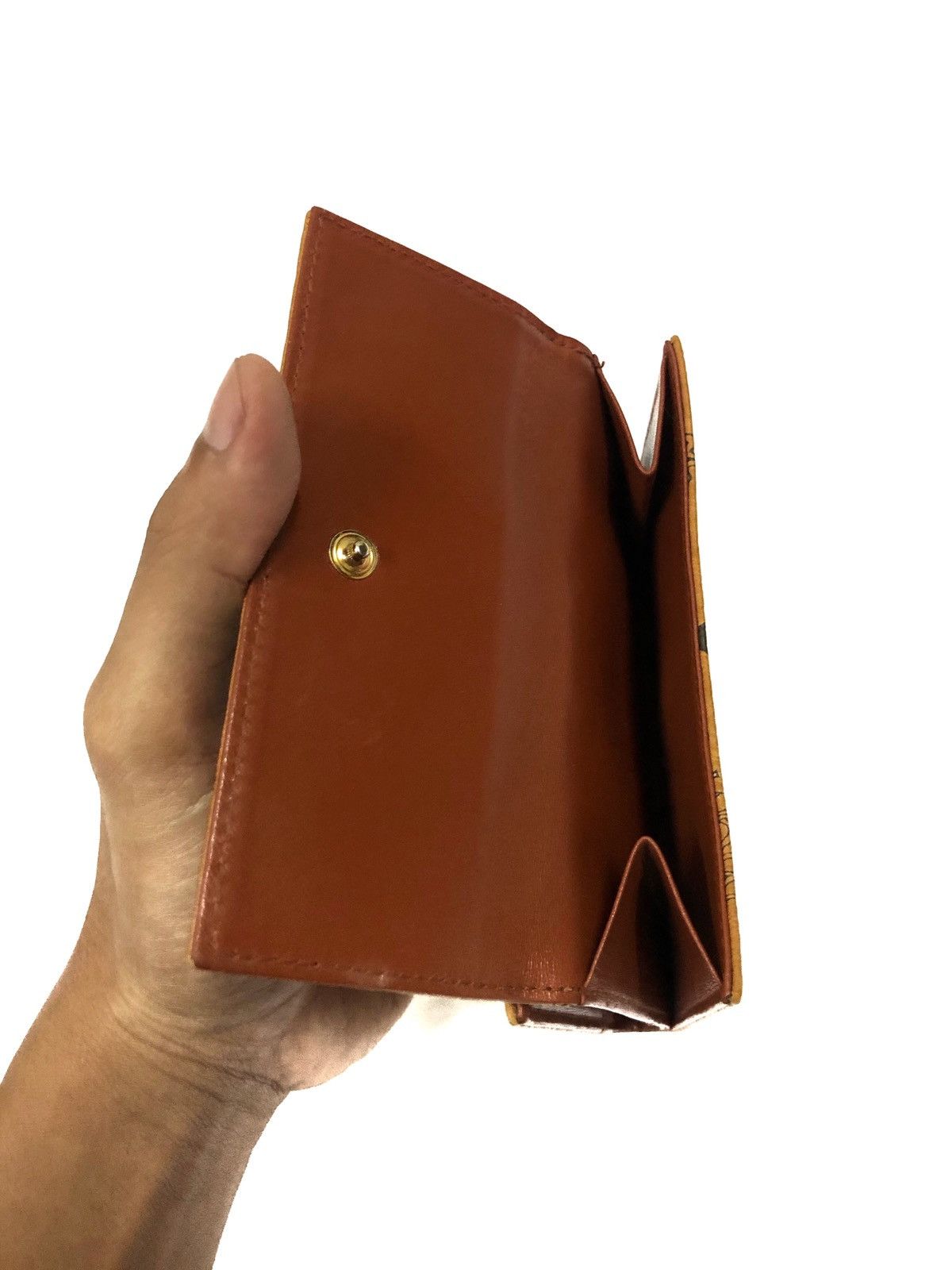 MCM OG MCM 🇩🇪 Cognac Visetos Medium-Long Bifold Wallet Size ONE SIZE - 6 Thumbnail