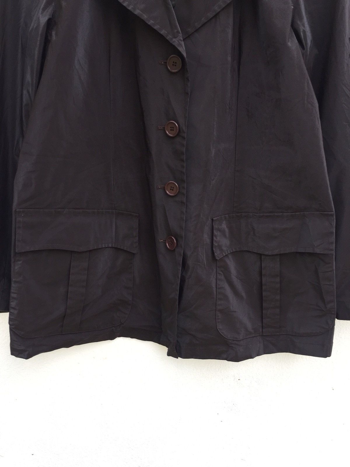 Massimo Osti Iconic Coated Polyester Button Jacket Coat SI CP Size US M / EU 48-50 / 2 - 4 Thumbnail