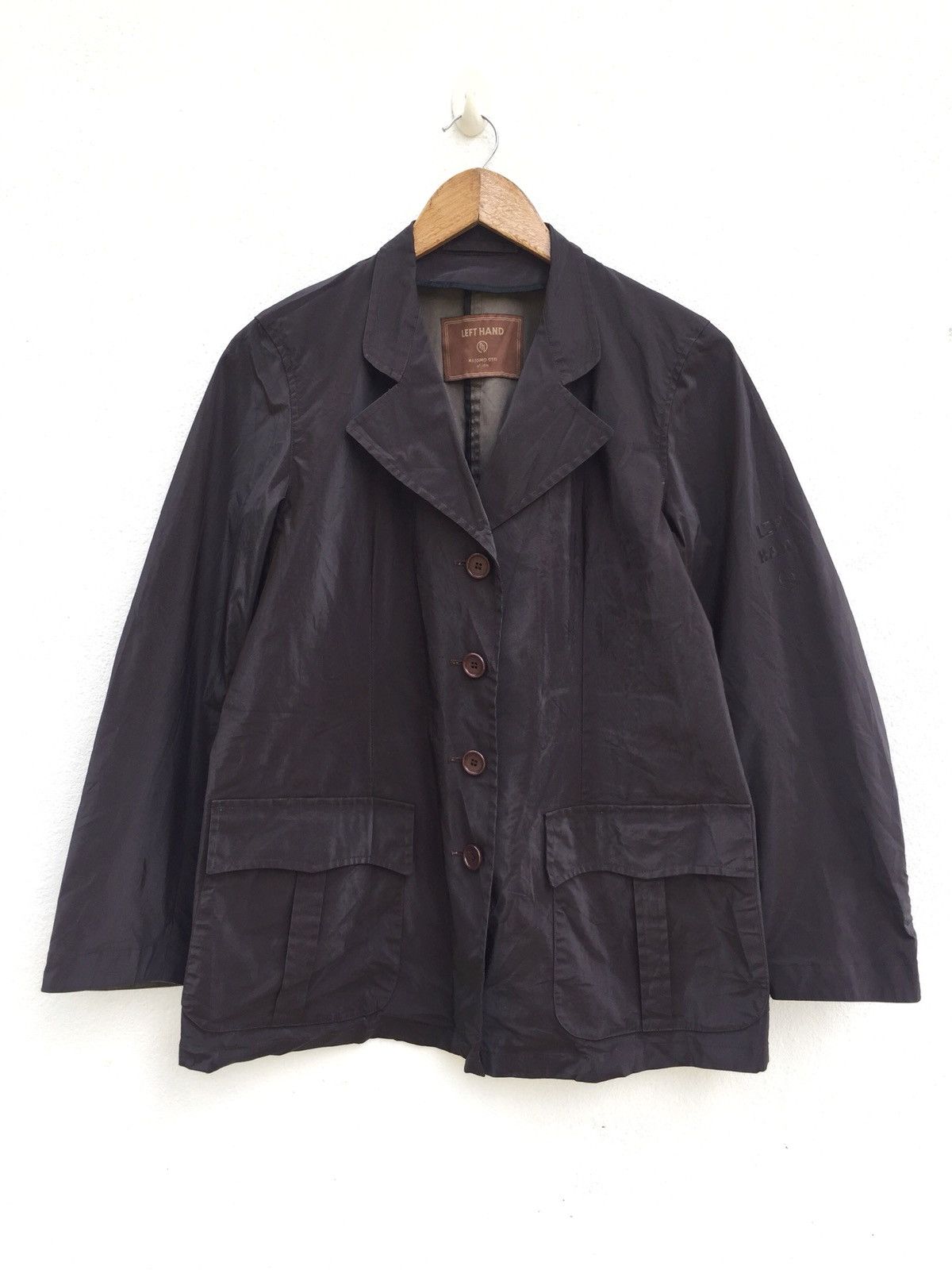 Massimo Osti Iconic Coated Polyester Button Jacket Coat SI CP Size US M / EU 48-50 / 2 - 1 Thumbnail