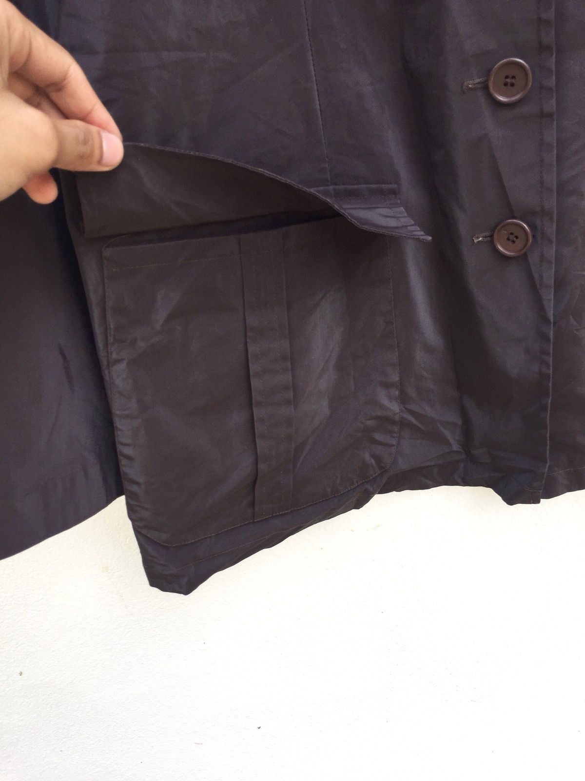 Massimo Osti Iconic Coated Polyester Button Jacket Coat SI CP Size US M / EU 48-50 / 2 - 5 Thumbnail