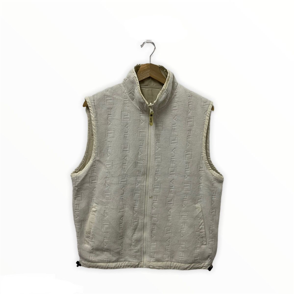 Fila × Japanese Brand × Vintage Vintage Fila Monogram Reversible Sleeveless Size US M / EU 48-50 / 2 - 1 Thumbnail