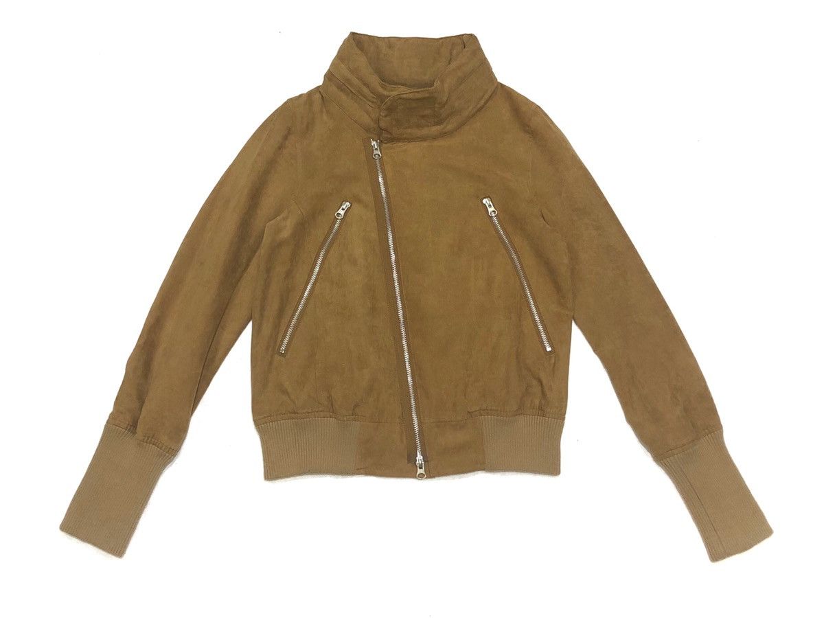 image of Bomber Jacket World Wide Love Jacket Style For Women in Brown (Size Small)