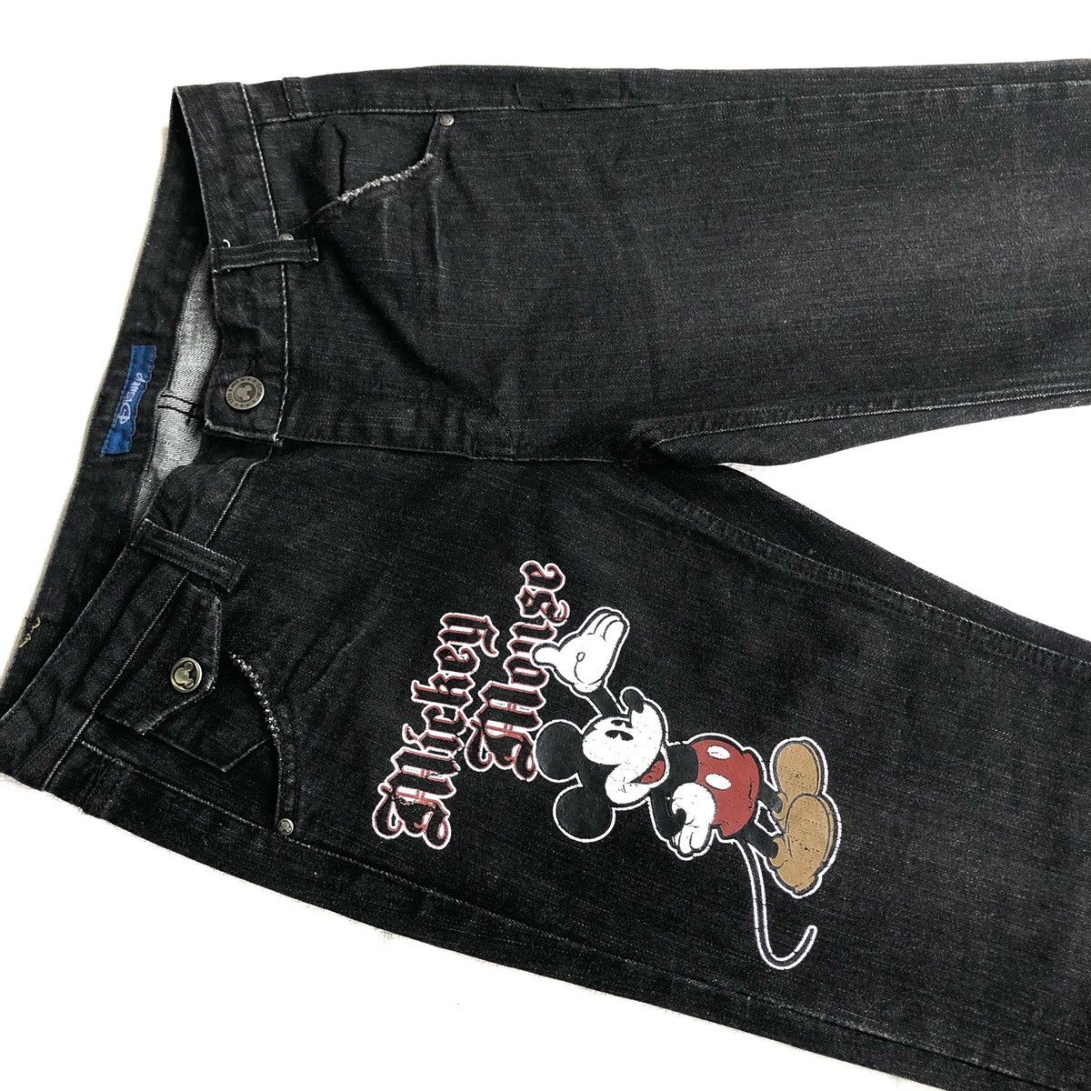 Disney Disney Mickey Mouse Denim Long Pants Size 29" - 3 Thumbnail