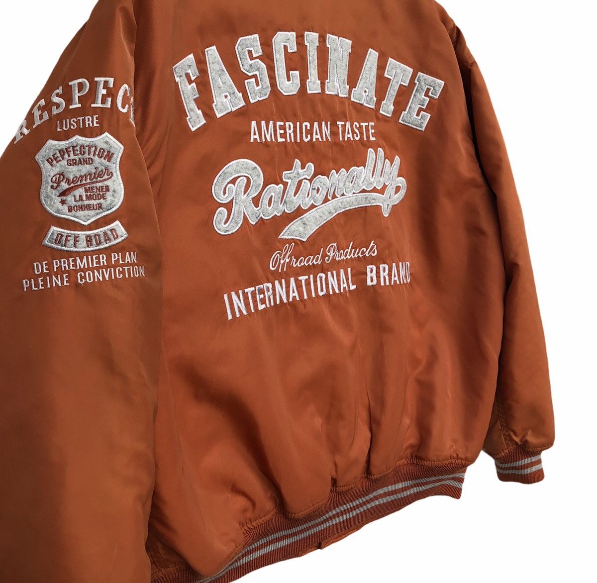 Vintage International Brand Stylish Varsity Jacket Embroidered Logo Size US L / EU 52-54 / 3 - 4 Thumbnail