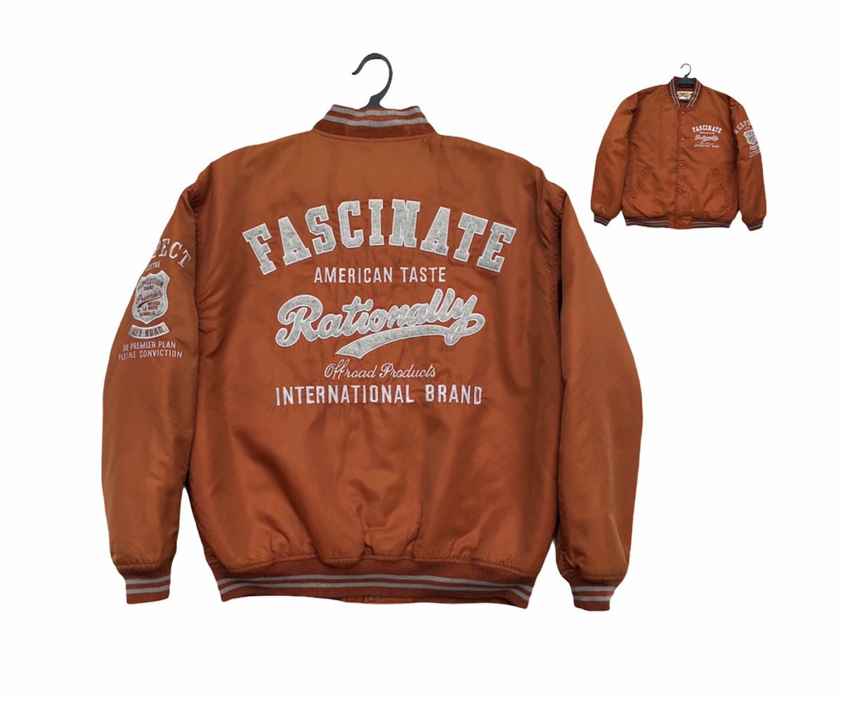 Vintage International Brand Stylish Varsity Jacket Embroidered Logo Size US L / EU 52-54 / 3 - 1 Thumbnail