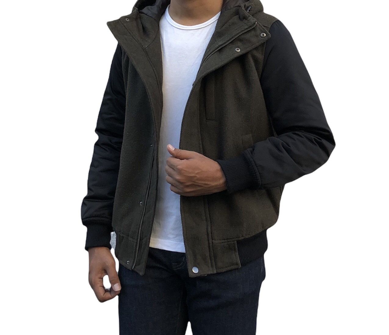 Vintage avv Homme Quilted Two Tones Hoodies Jacket Size US M / EU 48-50 / 2 - 3 Thumbnail