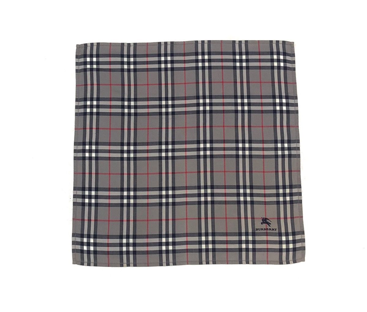 Burberry Burberry Novacheck Grey Handkerchief Size ONE SIZE - 3 Thumbnail