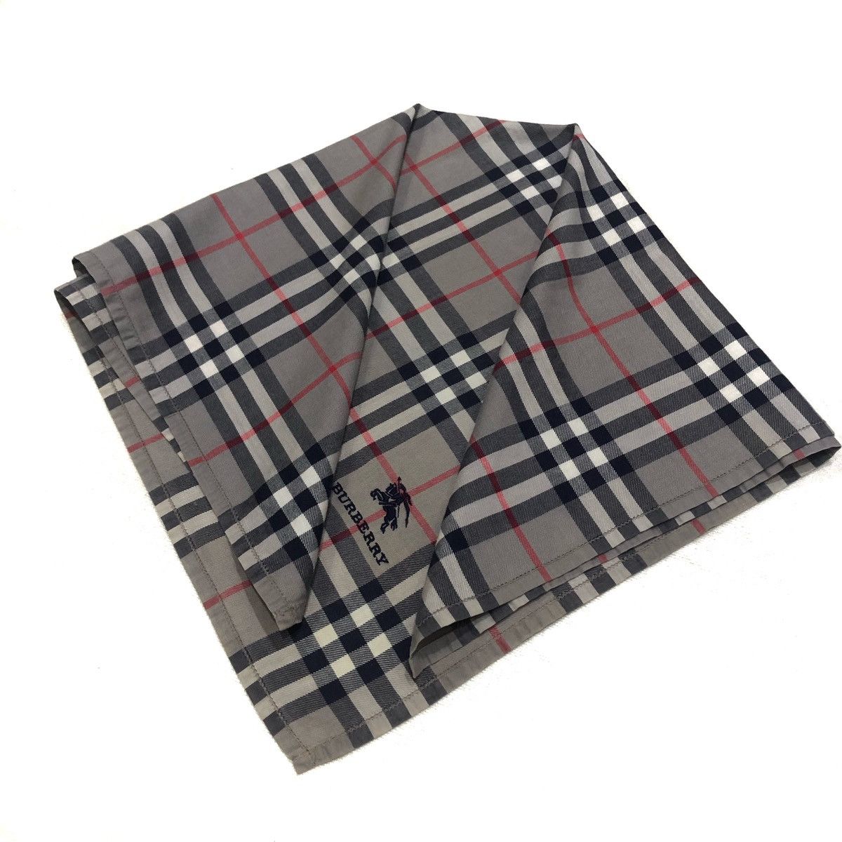 Burberry Burberry Novacheck Grey Handkerchief Size ONE SIZE - 2 Thumbnail