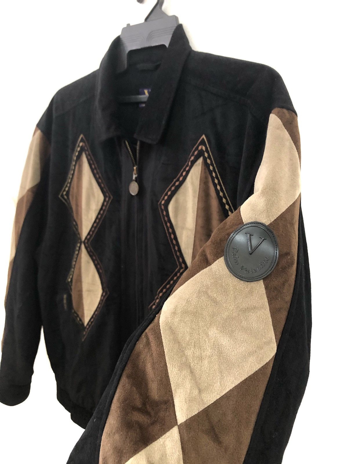 Vintage Vintage CALRO VALENTINO Bomber Jacket Style Size US L / EU 52-54 / 3 - 18 Thumbnail