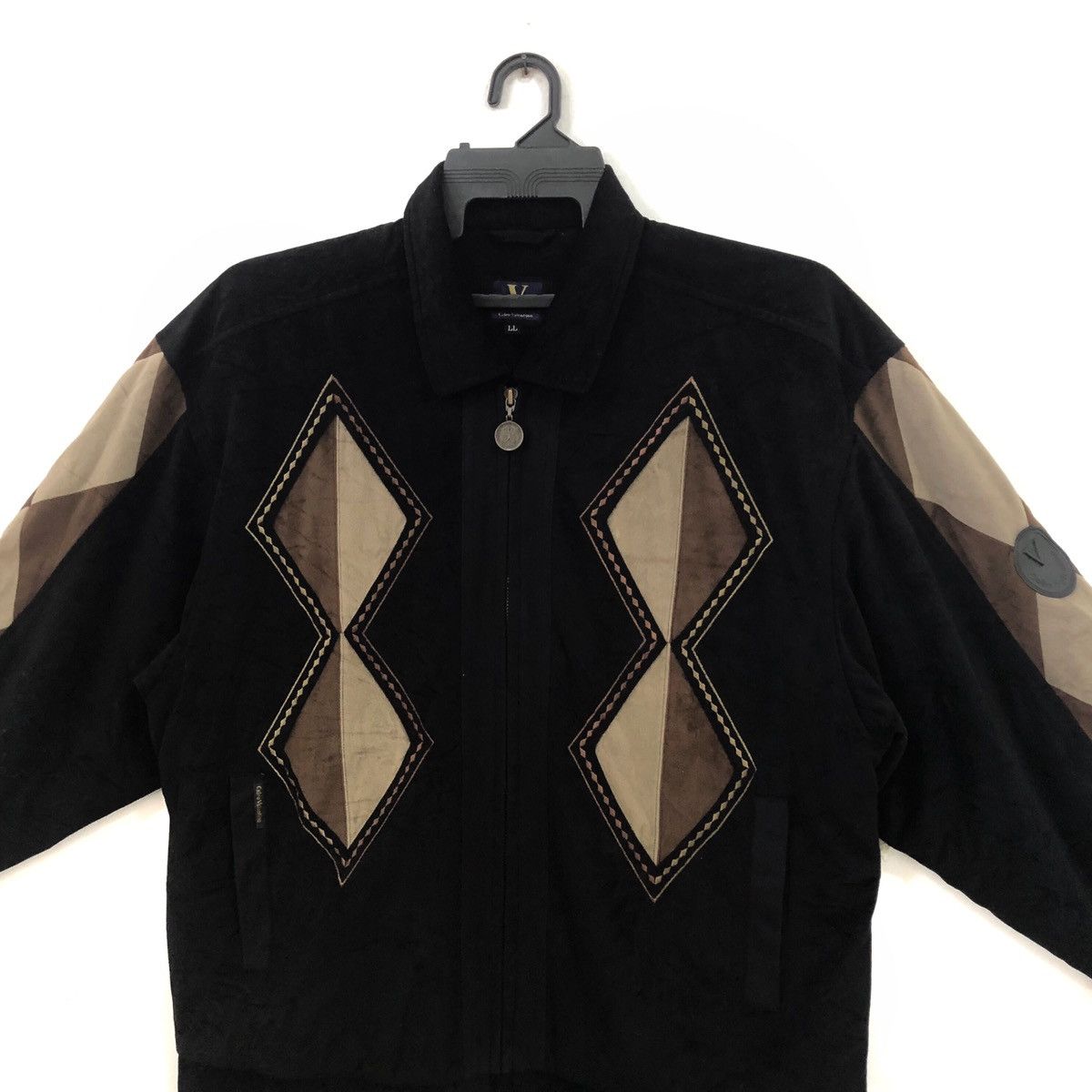 Vintage Vintage CALRO VALENTINO Bomber Jacket Style Size US L / EU 52-54 / 3 - 6 Thumbnail