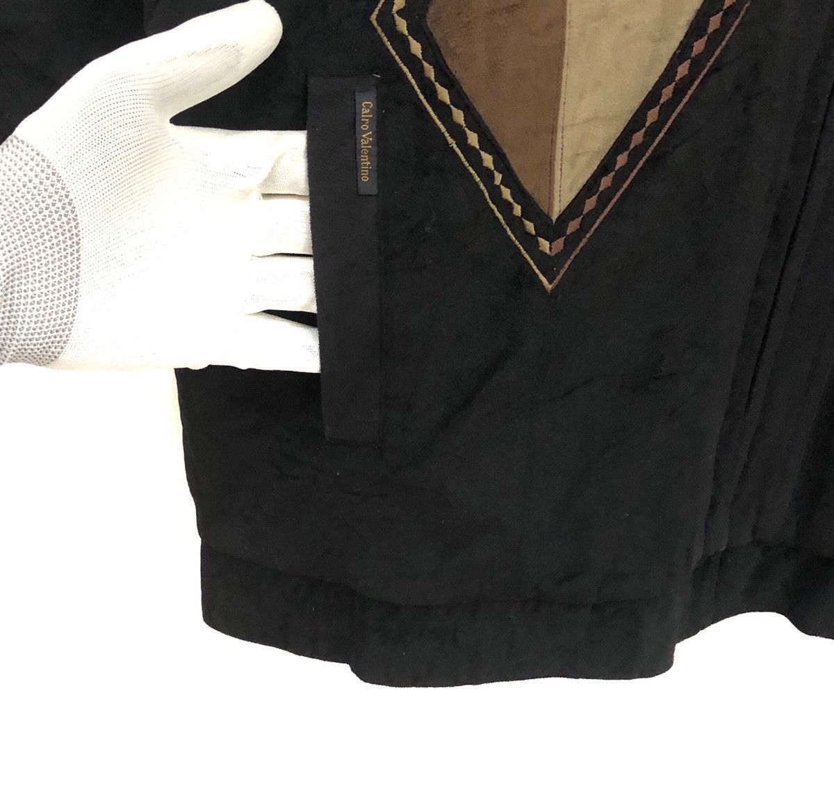 Vintage Vintage CALRO VALENTINO Bomber Jacket Style Size US L / EU 52-54 / 3 - 8 Thumbnail